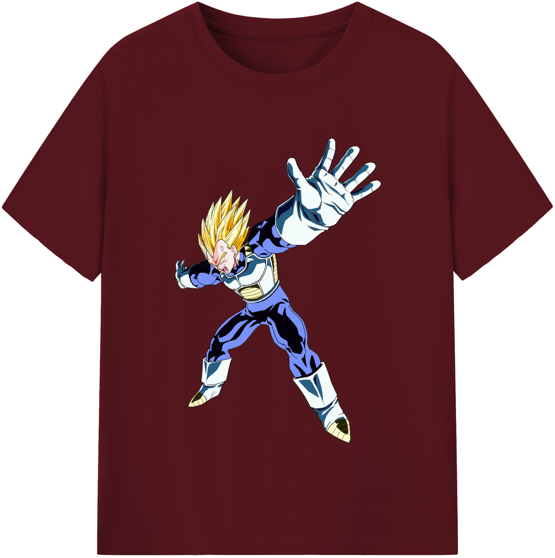（画像用） ドラゴンボール ベジータ四世（Bejīta Yonsei）DRAGON BALL Vegeta IV 綿100％半袖Tシャツ（フロントプリント）